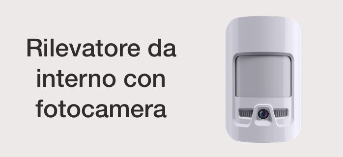 Rilevatore da interno con fotocamera