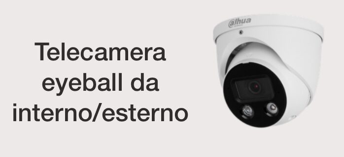 Telecamera eyeball da interno ed esterno